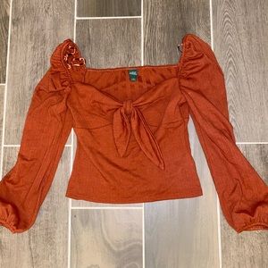 Burnt orange cropped top
